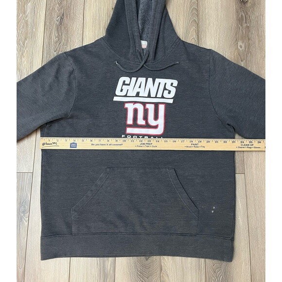 New York Giants Football Gray Hoodie Sweatshirt Mens Size Large NFL Team Apparel - Picture 9 of 9